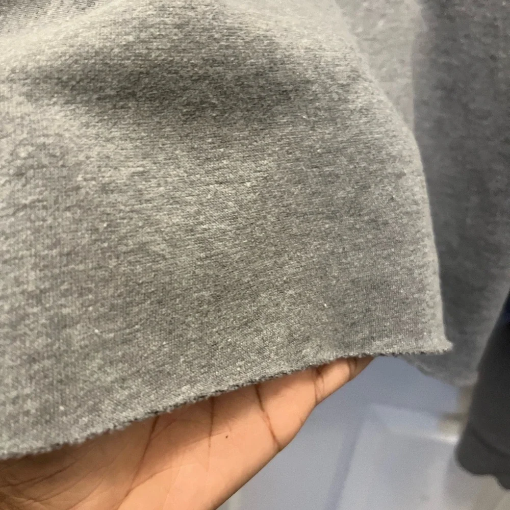 EUC Wild Fable Cropped Crewneck Sweatshirt in Heathered Gray - Sz Large - Picture 7 of 11